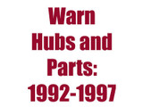 Warn Hubs and Parts 1992-1997 F350 D60 Front